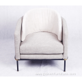 Modern Comfortable Fabric Casual Round Leisure Sofa Chair